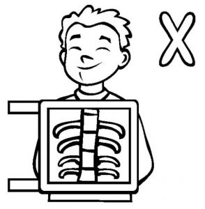 294x300 Astonishing Design X Ray Coloring Page Xray Drawing