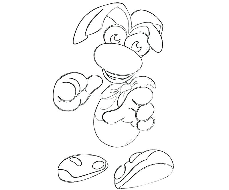 800x667 Rayman Coloring Pages Online Kids Coloring 5 Video Games Printable
