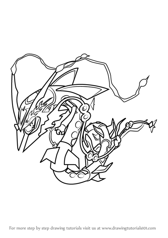 Rayquaza Coloring Page