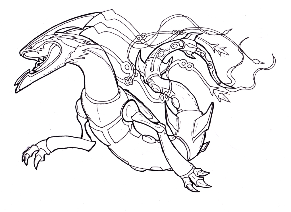 1024x746 Pokemon Coloring Pages Mega Rayquaza Collection