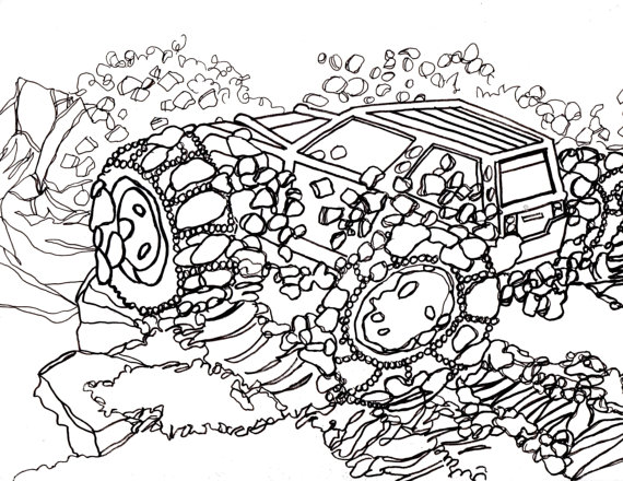 570x440 5 Traxxas Summit Coloring Pages Drawing Truck 4x4 Rc