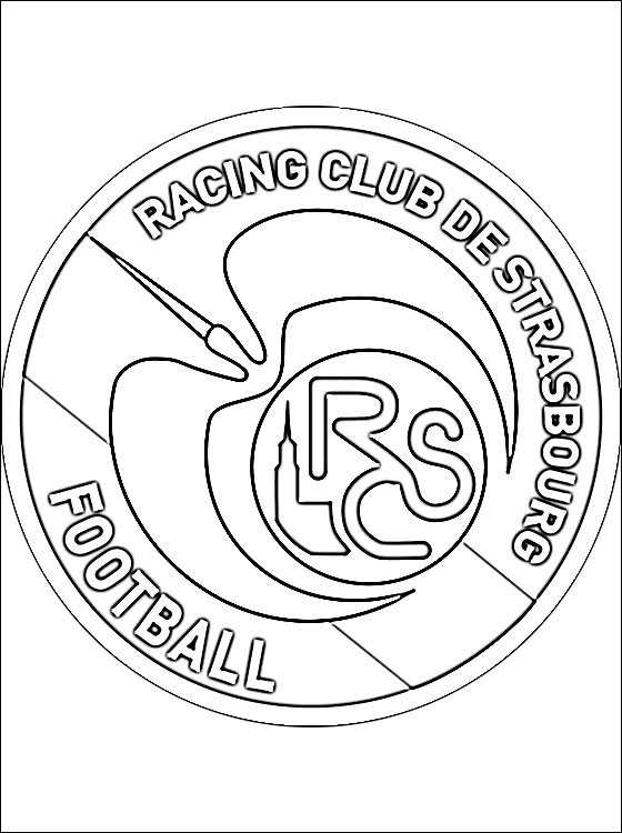 560x750 Coloring Page Of Rc Strasbourg Logo Coloring Pages