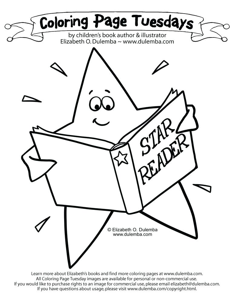 773x1000 Reading Coloring Page Coloring Page Star Reader Reading Coloring