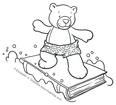 400x362 Reading Coloring Pages Animals Reading Books Coloring Pages Kids