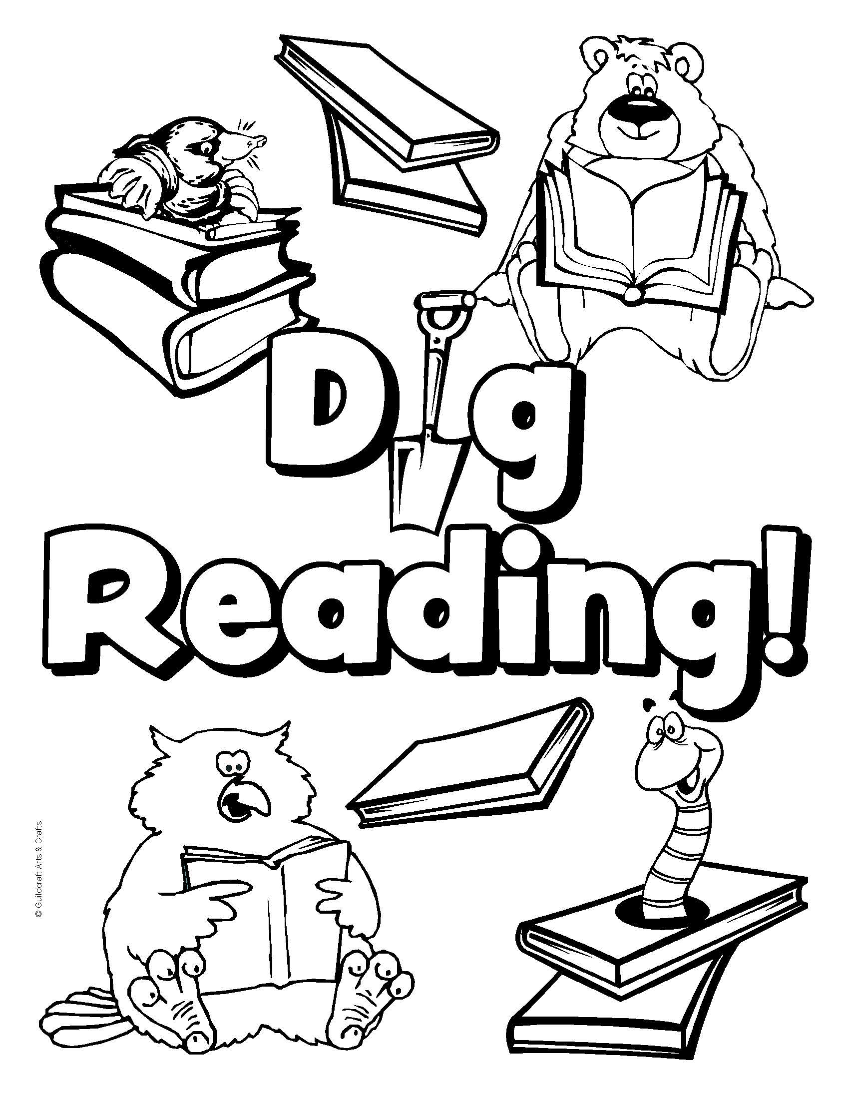 1700x2200 Summer Reading Coloring Pages To Print