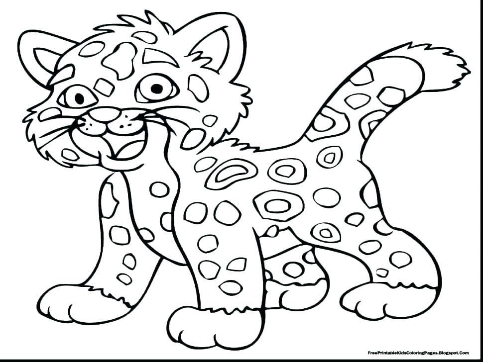 970x728 Animals Coloring Pages Kid And Leopard Coloring Page Coloring Page