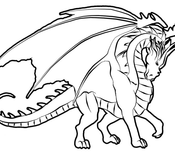 678x600 Attractive Design Ideas Dragon Coloring Page Pages For Kids