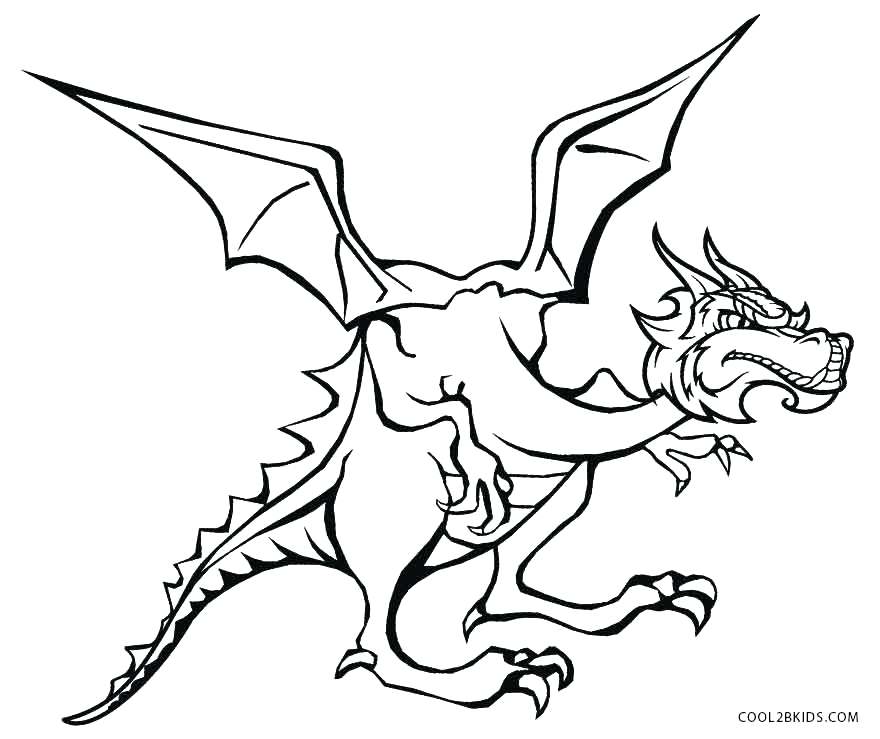 880x739 Dragon Coloring Pages Printable