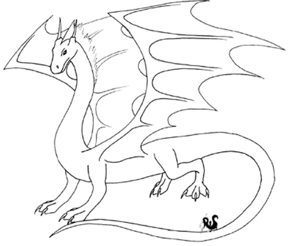 1050x861 Awesome Kids Coloring Pages Dragon Collection Printable Coloring