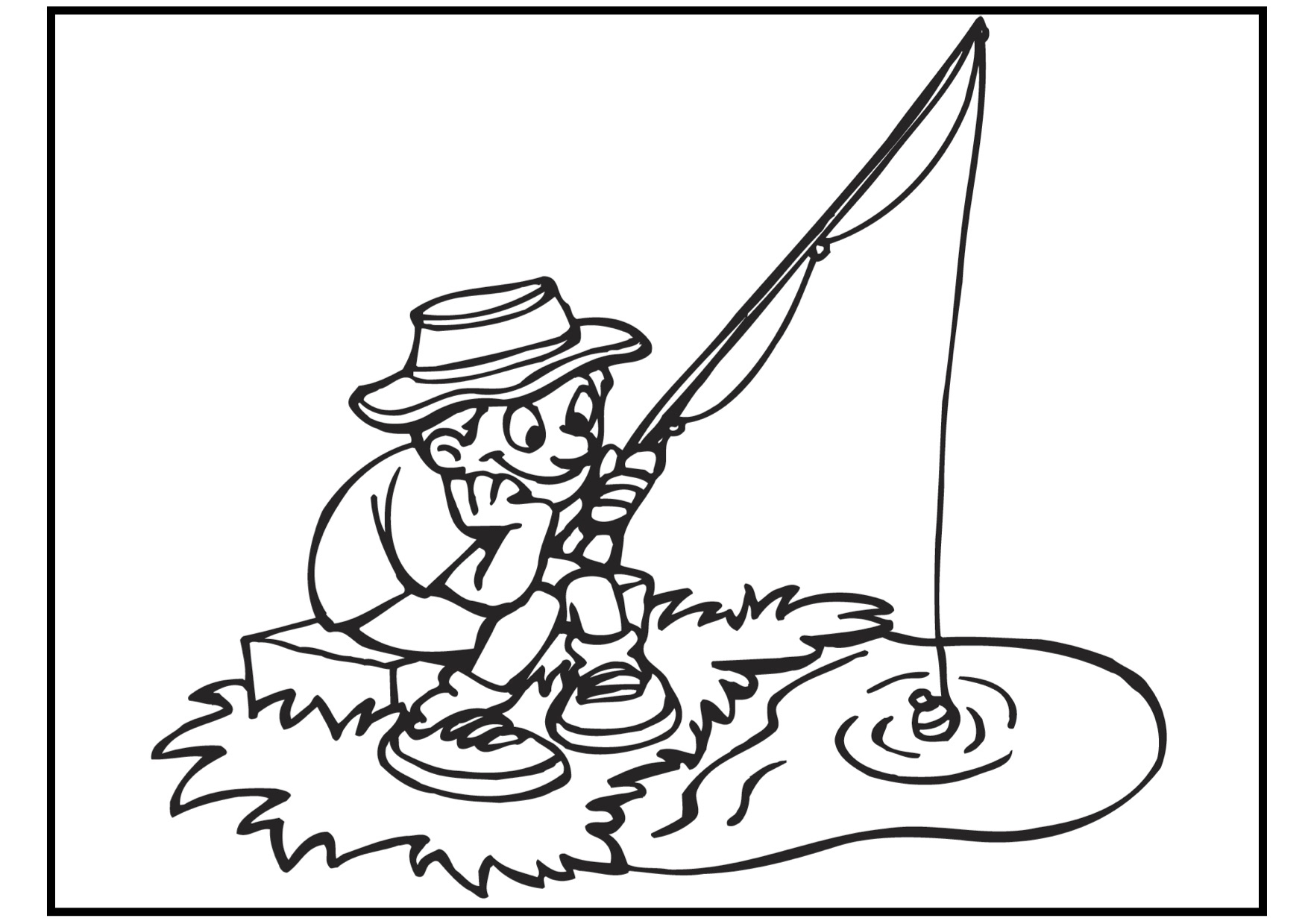 1754x1239 Fishing Coloring Pages Best For Kids