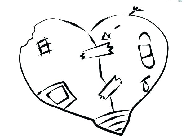 Real Heart Coloring Pages