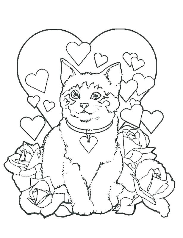 615x800 Cute Kittens Coloring Pages Coloring Pages Kitten Kitten Coloring