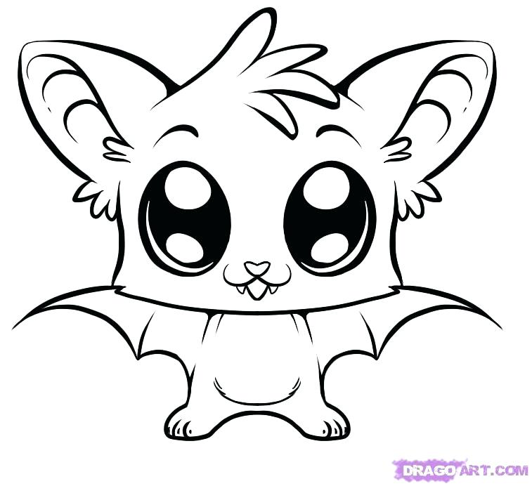 757x692 Draw Simple Animals The Cutest Animal Coloring Sheets That Look