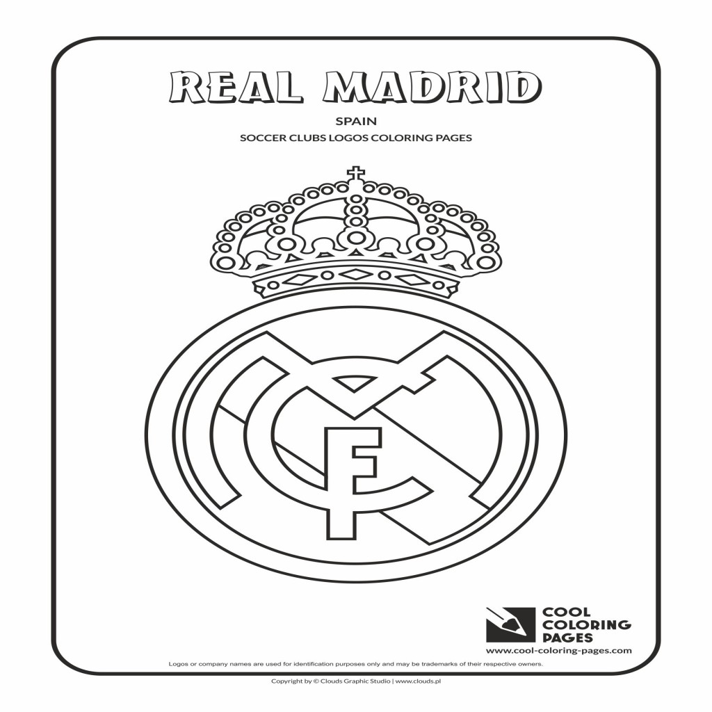 1024x1024 Cool Coloring Pages Others Real Madrid Logo Coloring Page