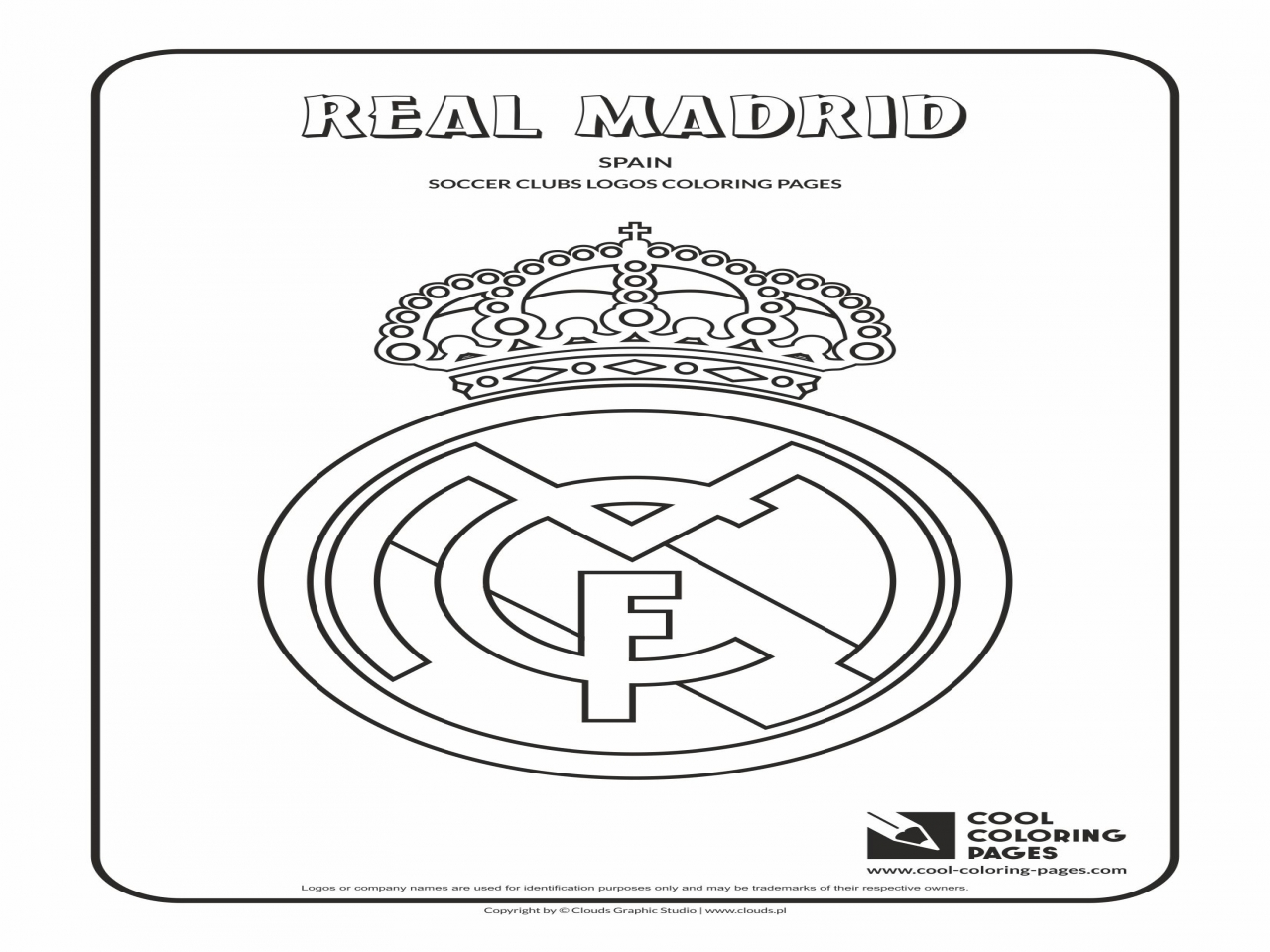 1280x960 Cool Coloring Pages Logo Others Real Madrid Page