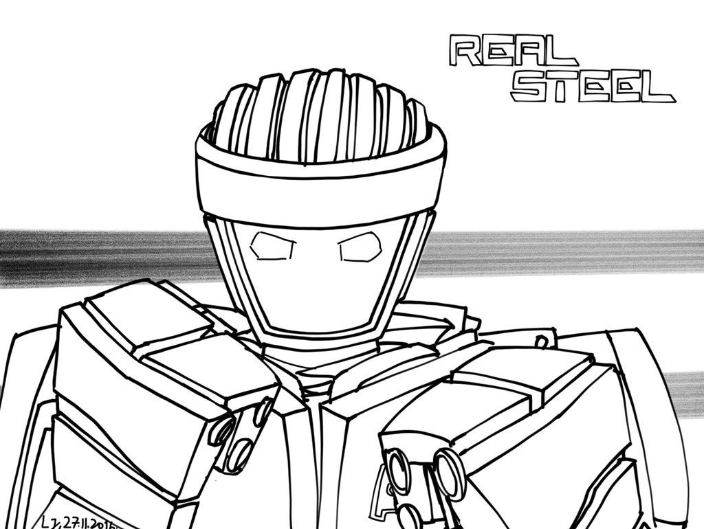 1024x770 20 Lovely Coloring Book Real Steel Coloring Pages