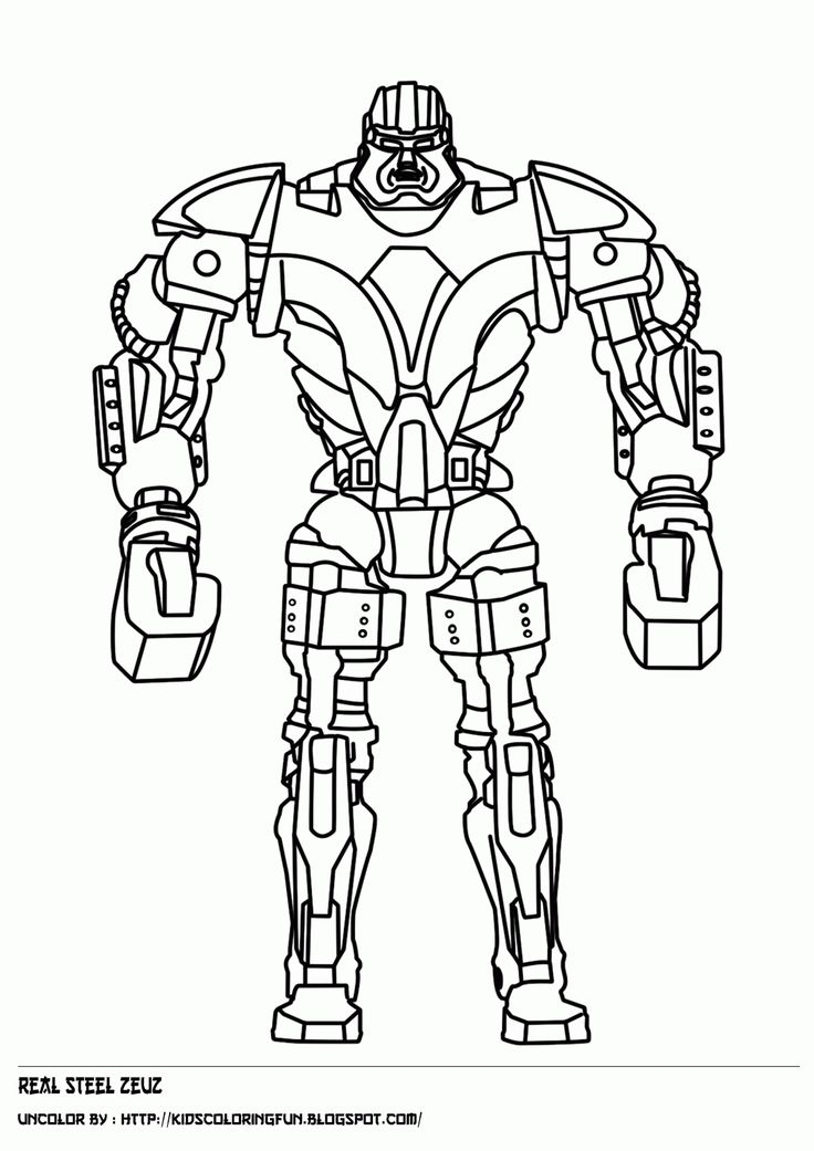 736x1041 Coloring Pages Of Real Steel Robots