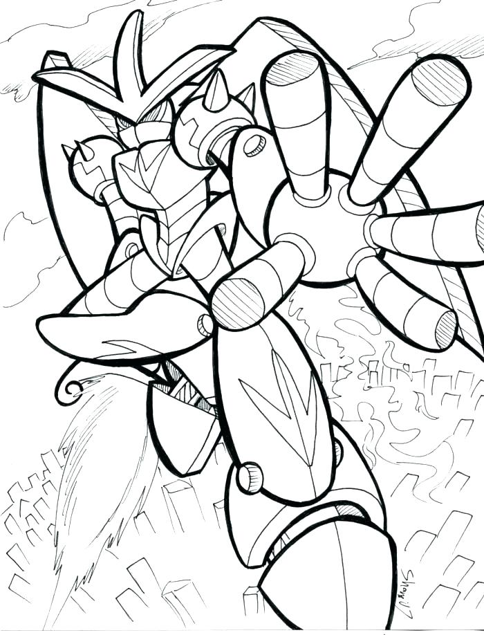 700x918 Coloring Pages Robot