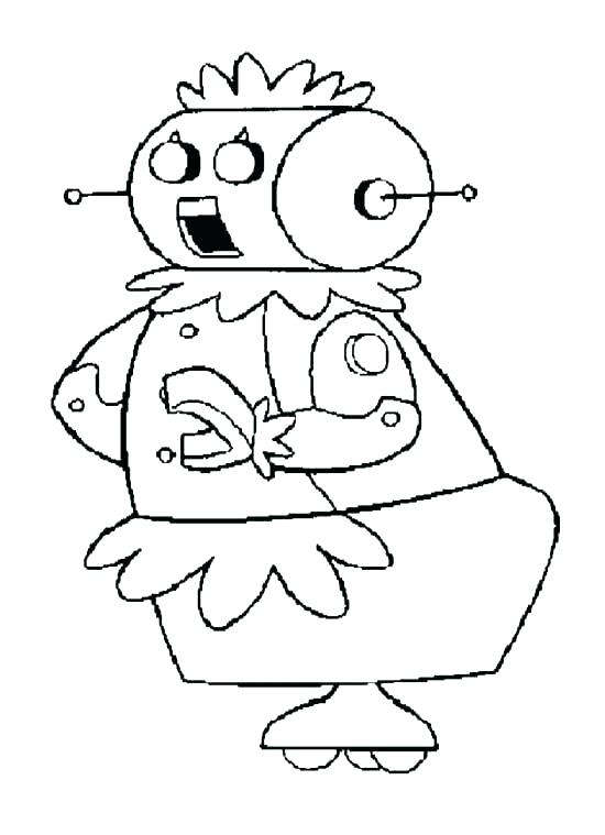 550x759 Coloring Pages Of Robots Coloring Pages Robots Basic Cute Robot