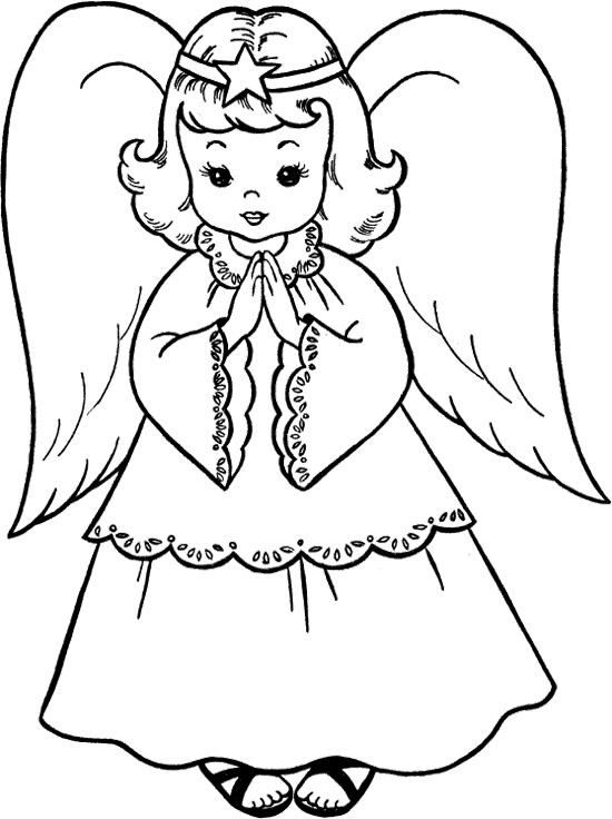 550x736 Angel Pictures To Color Elegant Angel Coloring Page 72