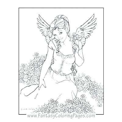 400x400 Coloring Pages Angels Shippa.co