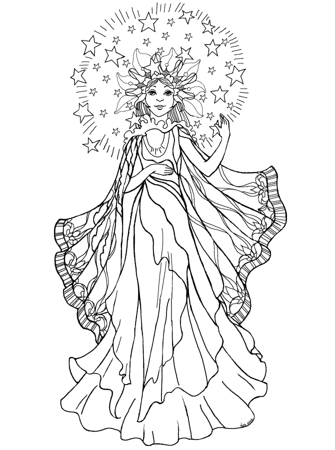 670x900 Angel Coloring Pages