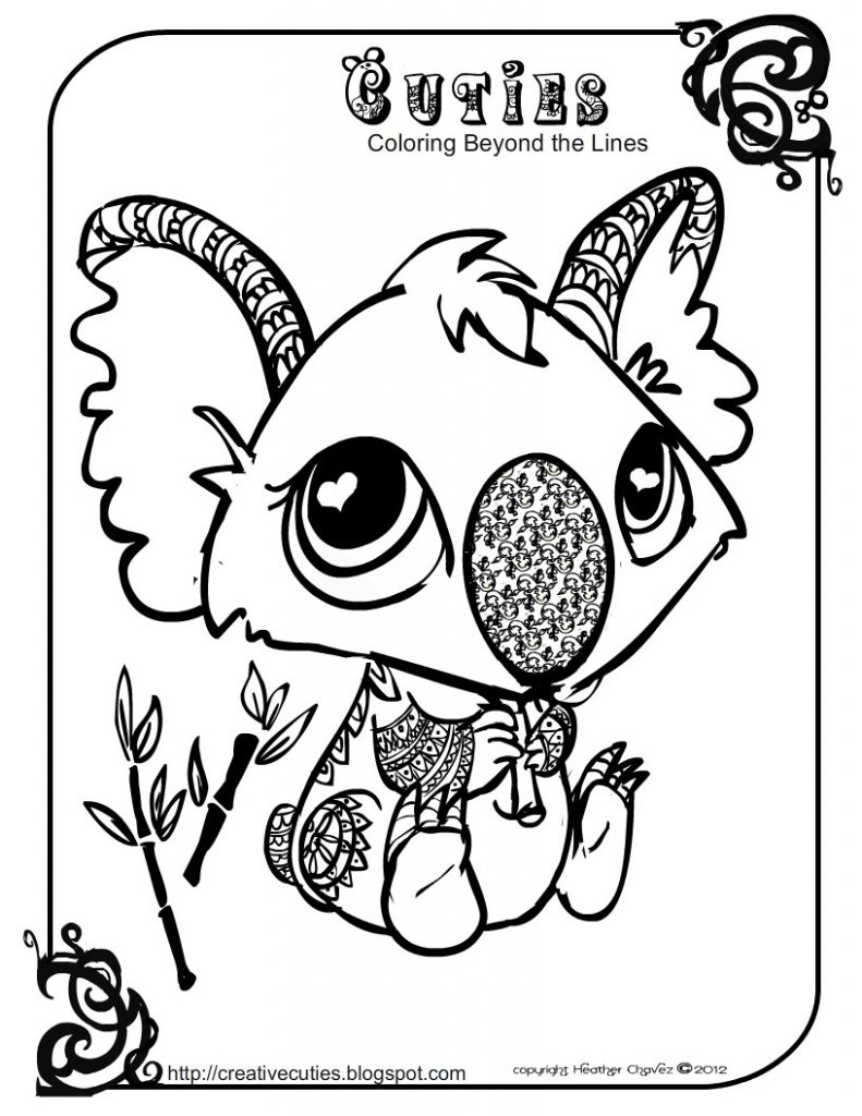 791x1024 Free Koala Bearoloring Pages Baby Ballet Realistic For Kids Rare