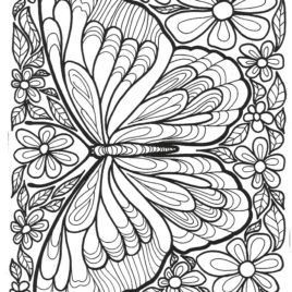 268x268 Adult Coloring Pages Butterfly Realistic Coloring Pages Coloring
