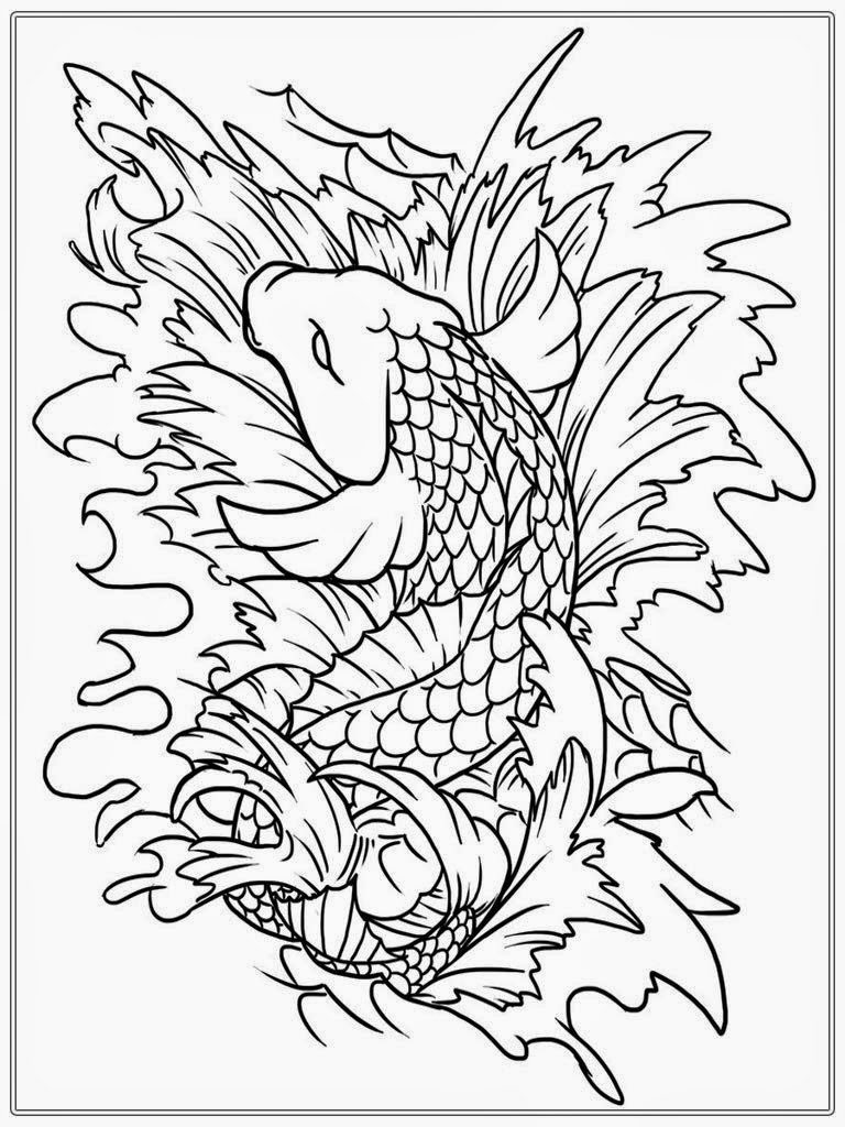 768x1024 Adult Free Fish Coloring Pages Realistic Coloring Pages Coloring