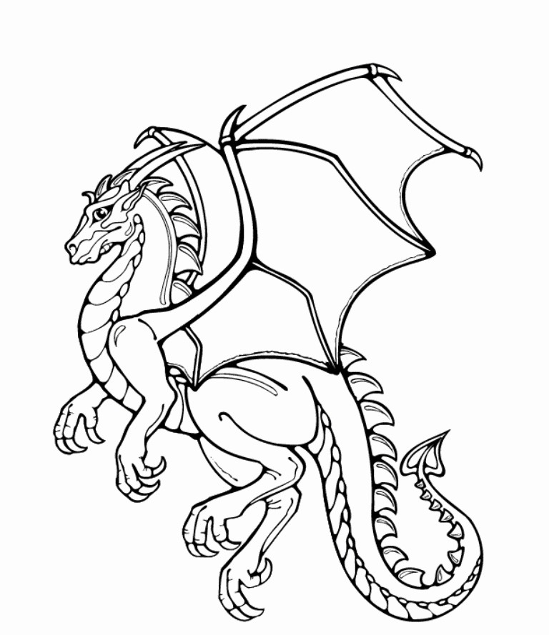 Realistic Coloring Pages Of Dragons