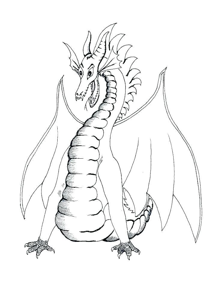 736x952 Coloring Pictures Dragons Realistic Dragon Coloring Pages Dragon
