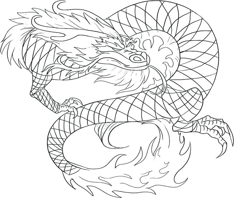 775x657 Awesome Dragon Coloring Pages Realistic Or Realistic Dragon