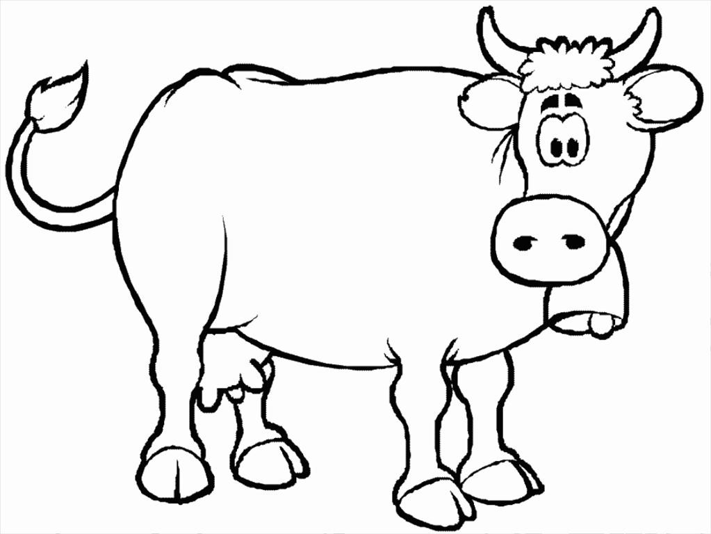 1023x768 Appealing Cow Coloring Pages 49 For Your Kids With Pertaining
