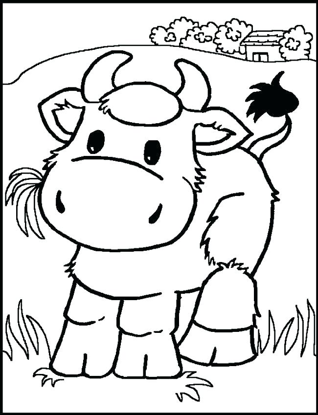 650x849 Coloring Pages Animals Realistic Baby Farm Animals Coloring Pages