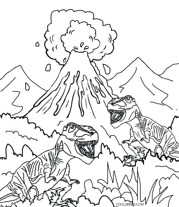 606x700 Dinosaur Coloring Pages Free