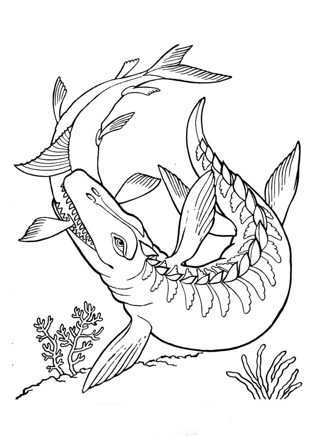 1024x1410 Coloring Pages Dinosaurs