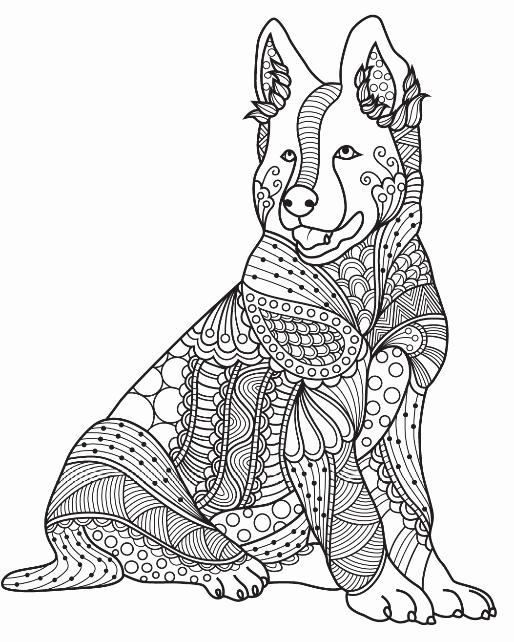 1053x1314 Dog Coloring Pages Of Realistic Dogs Ohmygirl.us