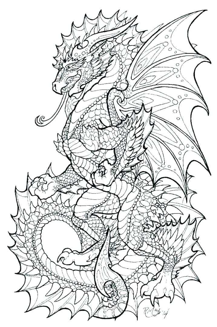 717x1080 Coloring Pages Of Dragons Realistic Real Dragon Coloring Pages