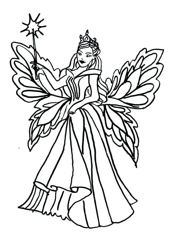 600x860 Fairy Coloring Page Free Online Printable Kids Colouring Pages