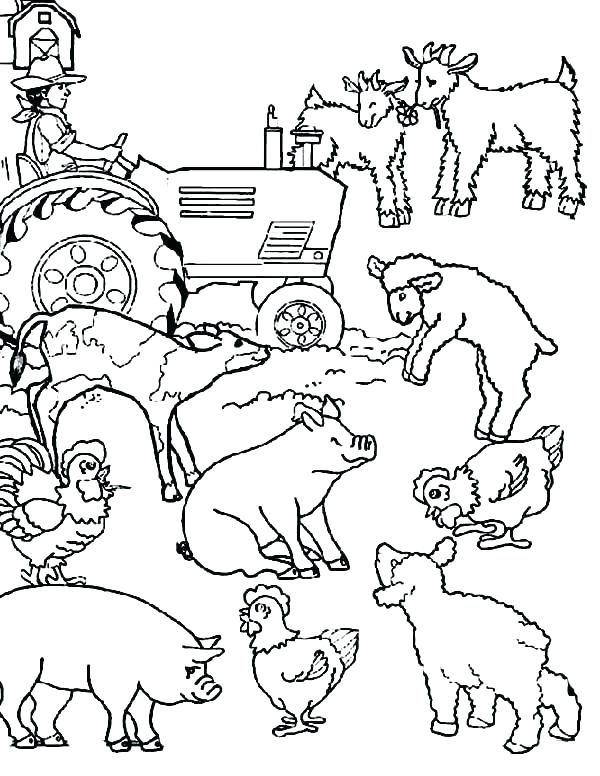 600x776 Farm Coloring Pages Pdf Coloring Book Farm Coloring Book Farm