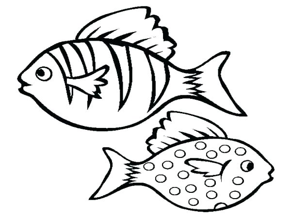 600x450 Coloring Pages Of Fish Fish Tropical Fish Coloring Pages