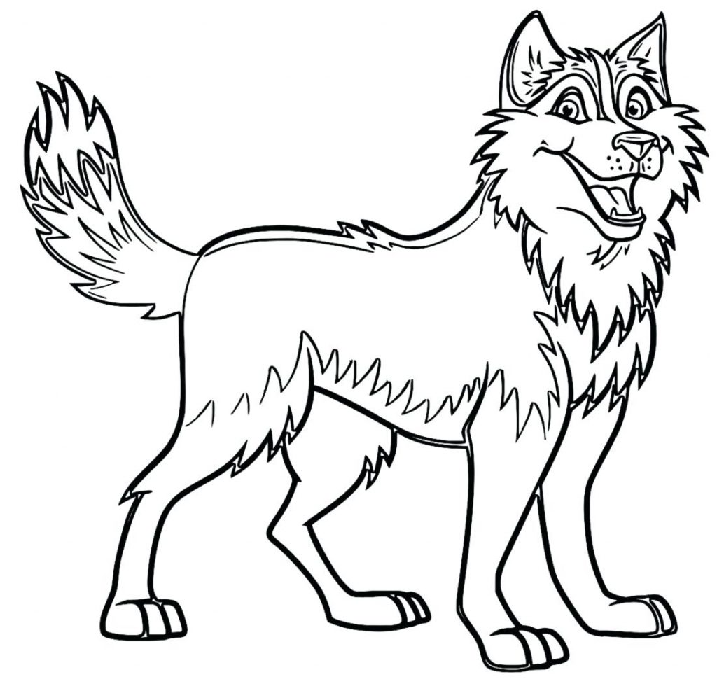 1024x977 Coloring Pages ~ German Shepherd Coloring Pages Dog Page Husky