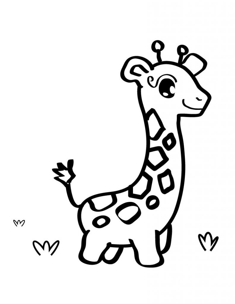 792x1024 Giraffe Coloring Page Lovely Free Printable Giraffe Coloring Pages