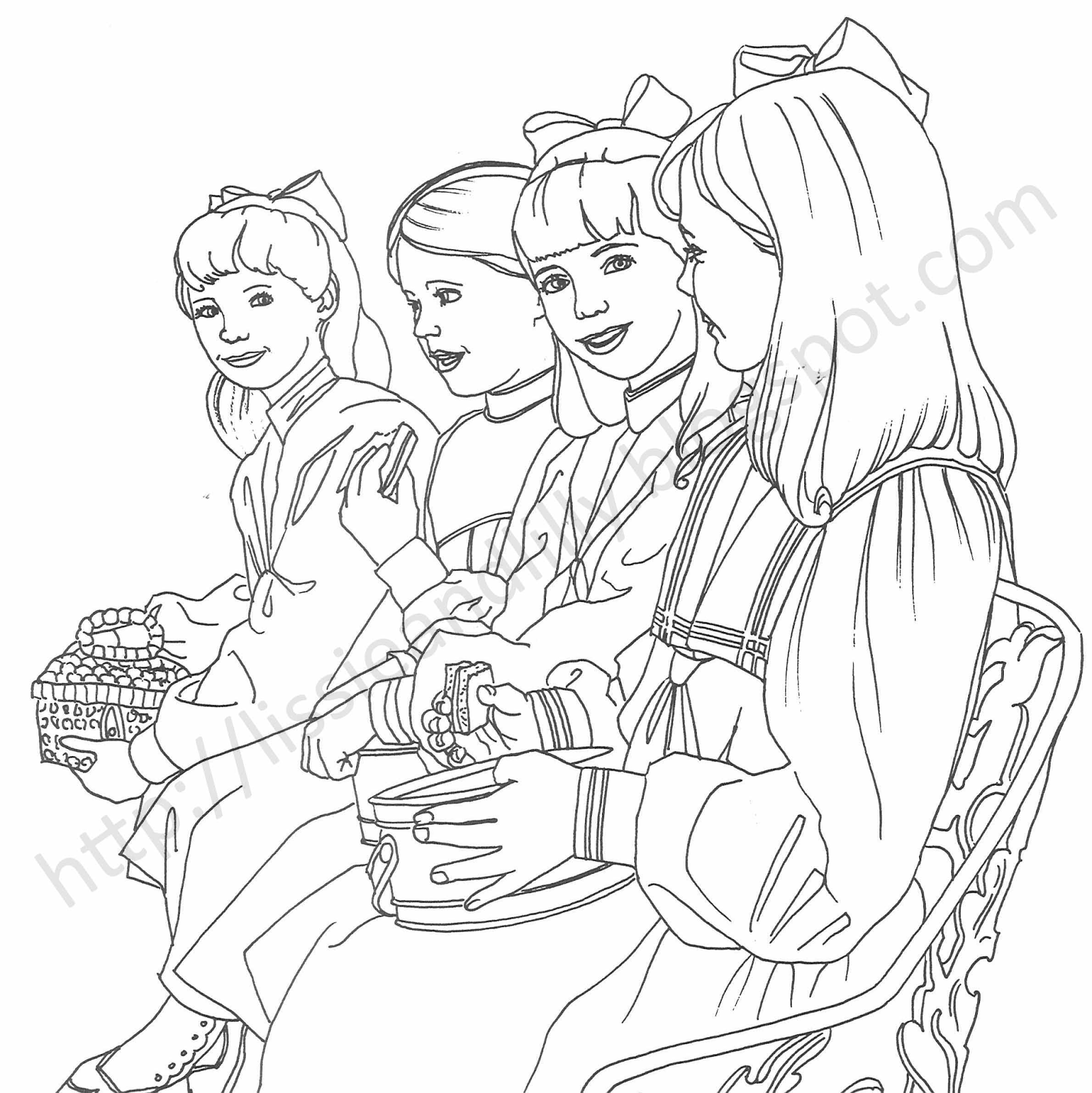 1598x1600 American Girl Doll Coloring Pages