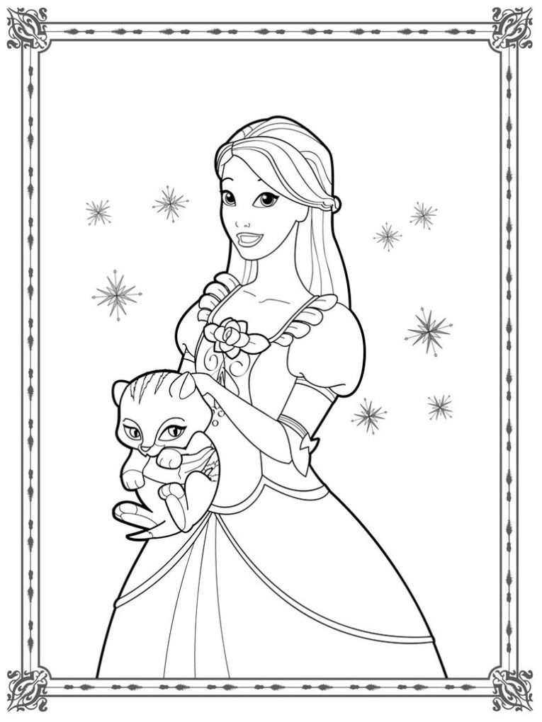 765x1020 Barbie Coloring Pages For Girls Realistic Coloring Pages