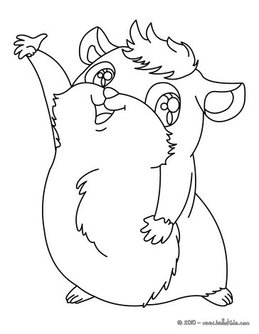 364x470 Guinea Pig Coloring Pages