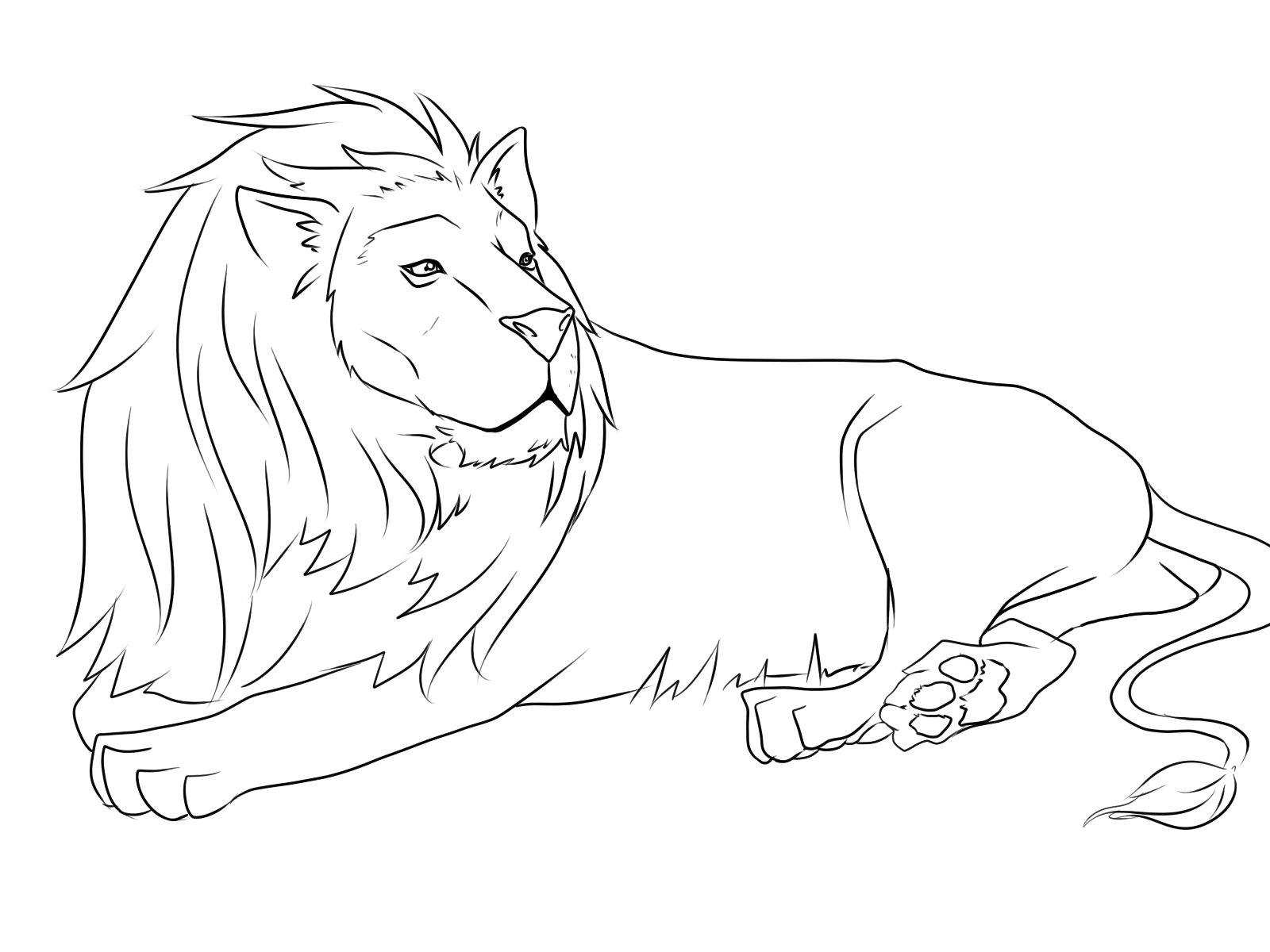 1600x1200 Marvelous Lion Coloring Pages For Adults To Print National