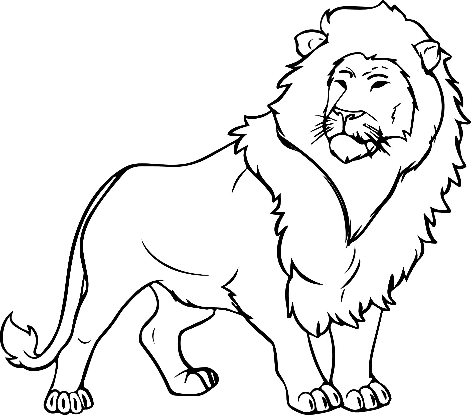 1881x1658 Best Lion Color Page Free 3253 Printable