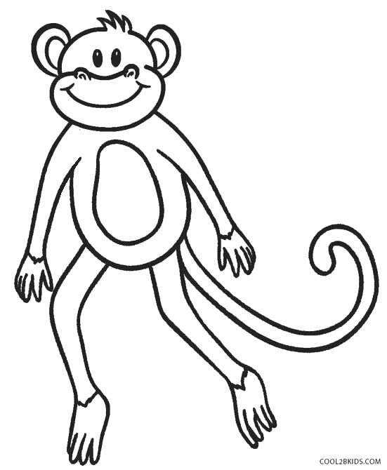 551x670 Free Printable Monkey Coloring Pages For Kids Cool2bkids