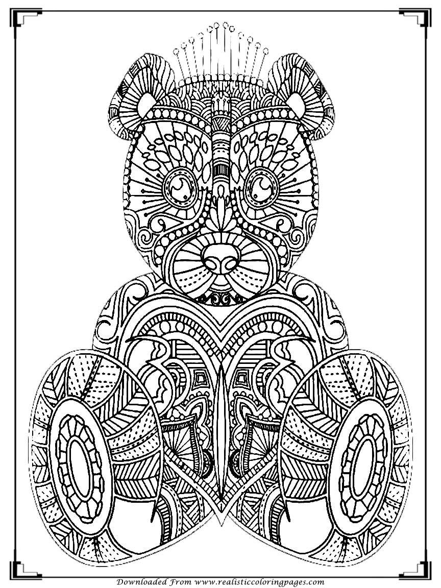 864x1152 The Best Bear Coloring Pages For Adult Printable Realistic